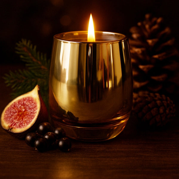 Christmas Edition Gold Bulb Candle