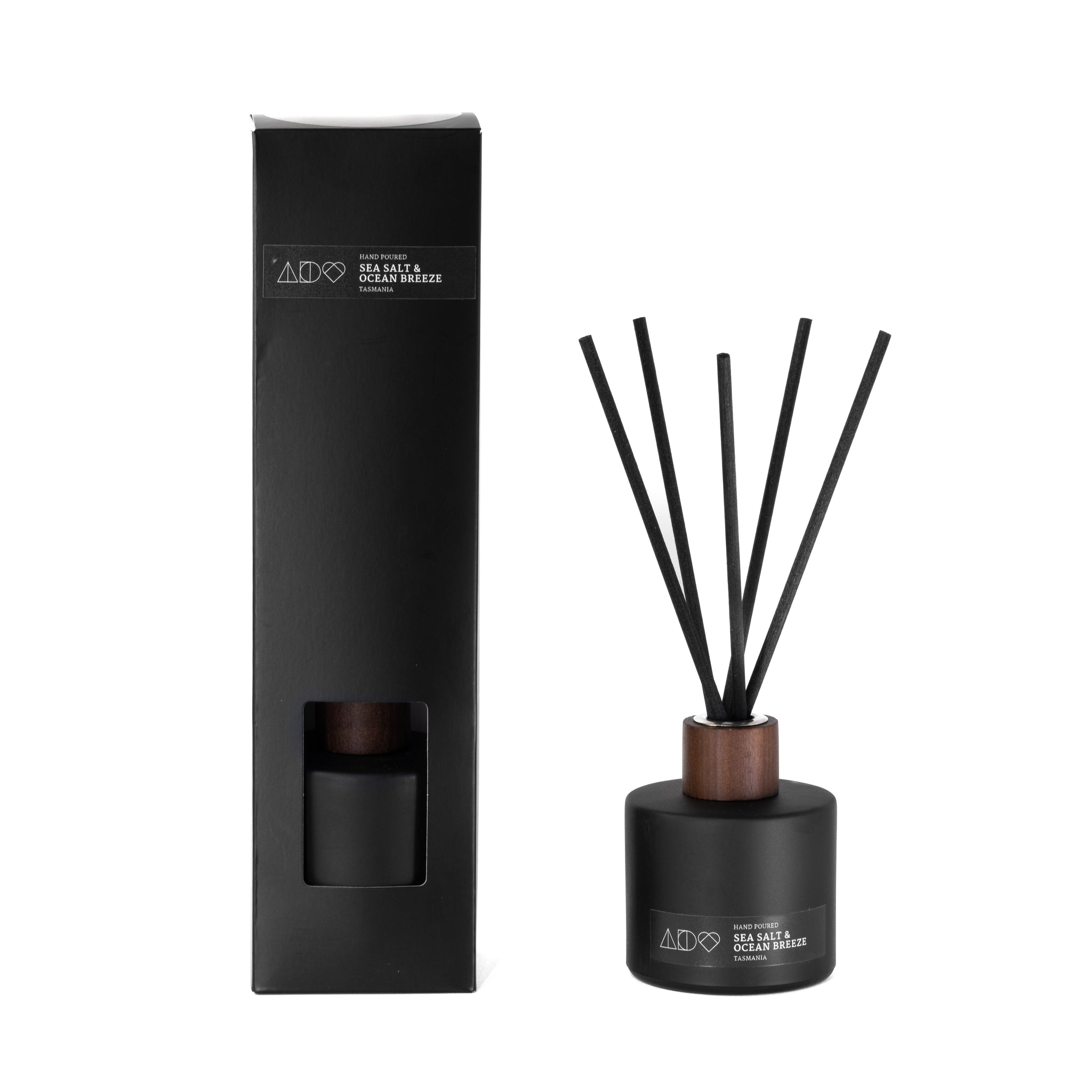 Back Reed Diffuser Premium Matt Black Reed Diffuser 200ml – Adore Designs